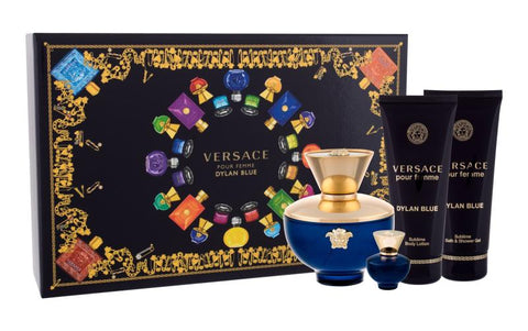 GIFTSET DYLAN BLUE POUR FEMME BY VERSACE 4 PCS  3 By VERSACE For WOMEN