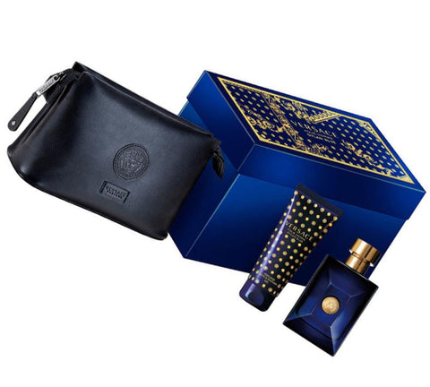 GIFTSET DYLAN BLUE 3 PCS  34 FL By VERSACE For MEN