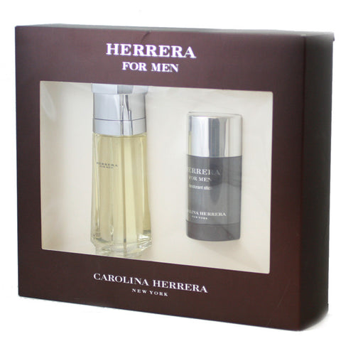 GIFTSET CAROLINA HERERA 2PCS ( 34 FL By CAROLINA HERRERA For MEN