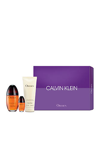 GIFTSET OBSESSION 3PCS(34 EDP SPRAY + 6 By CALVIN KLEIN For WOMEN
