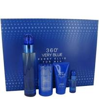 GIFTSET 360 VERY BLUE BY PERRY ELLIS 4 PCS 3 By PERRY ELLIS For MEN